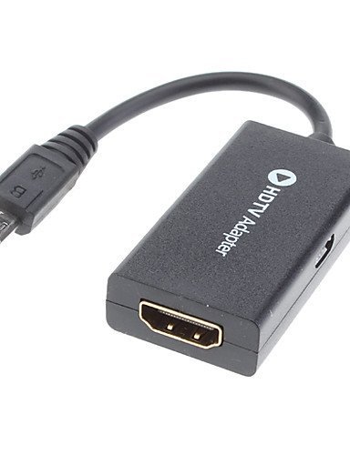 Micro-USB zu HDMI Adapter in schwarz (nicht kompatibel mit Galaxy S3/S4/Note2/Note3) von Master Kabel von Master Cables