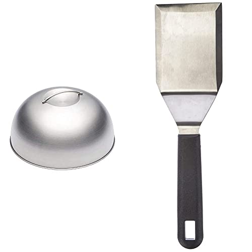 MASTERCLASS Grilldeckel, Edelstahl, Silber, 12 x 17 x 22 cm & Metaltex 204450038 Grillwender Plancha, Edelstahl MASTERCLASS Grilldeckel, Edelstahl, Silber, 12 x 17 x 22 cm & Metaltex 204450038 Grillwender Plancha, Edelstahl von Master Class