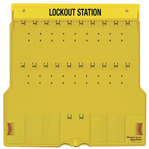 Master Lock Lockout Station mit Deckel, 20 Stück, Unfilled, gelb, 1, 63.5 cm x 63.5 cm x 8.1 cm von Master Lock