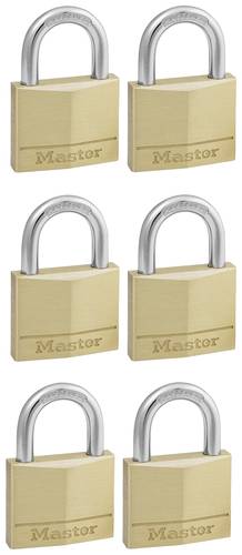 Master Lock P22214 Vorhängeschloss gleichschließend Gold, Silber Schlüsselschloss von Master Lock