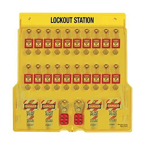 Master Lock ml1484 Lockout Station, 20-lock, 63.5 cm x 62.2 cm x 7.6 cm von Master Lock