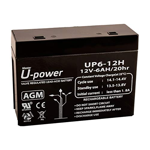 Bleiakku AGM 6 Ah 12 V Faston von Master U-Power