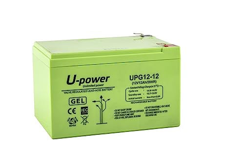 U-Power - Hermetische Gel-Batterie 12Ah 12V - Akkus Faston F2 6.3mm U-Power - Hermetische Gel-Batterie 12Ah 12V - Akkus Faston F2 6.3mm von Master U-Power