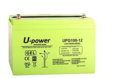U-Power - Hermetische Gel-Batterie 100Ah 12V - Akkus Metrische Schraubklemme M8 U-Power - Hermetische Gel-Batterie 100Ah 12V - Akkus Metrische Schraubklemme M8 von Master U-Power
