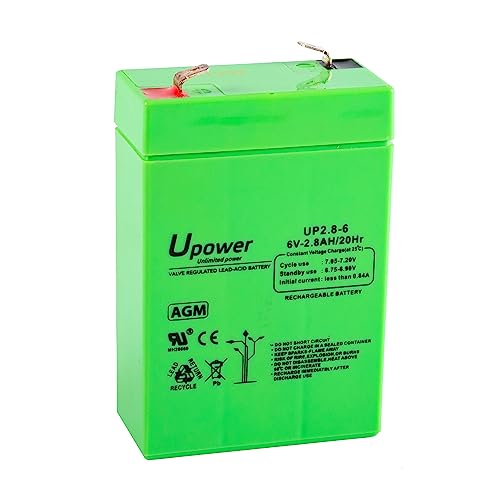 Master U-Power UP - AGM 2,8Ah 6V Bleibatterie von Master U-Power