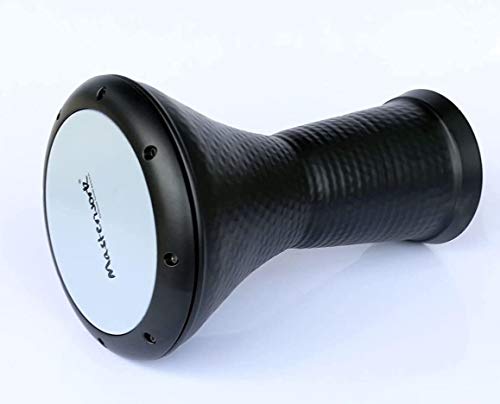 Master Work Ägyptische Darbuka Doumbek MED-101 Schwarz/Weiß Aluminium 22 cm Hautgröße 29 cm Durchmesser 44 cm Höhe 1,9 kg von Master Work