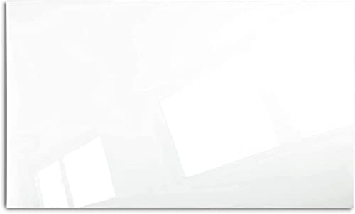 Master of Boards - Whiteboard - Glasboard - Pinnwand - beschreibbare Magnettafel - Magnetwand - Memoboard für Zuhause & Büro (Glasboard Weiß, 120x120 cm) von Master of Boards