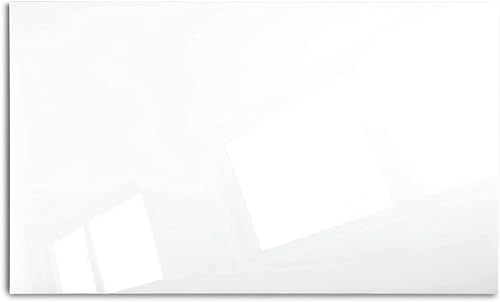 Master of Boards - Whiteboard - Glasboard - Pinnwand - beschreibbare Magnettafel - Magnetwand - Memoboard für Zuhause & Büro (Glasboard Weiß, 120x200 cm) von Master of Boards
