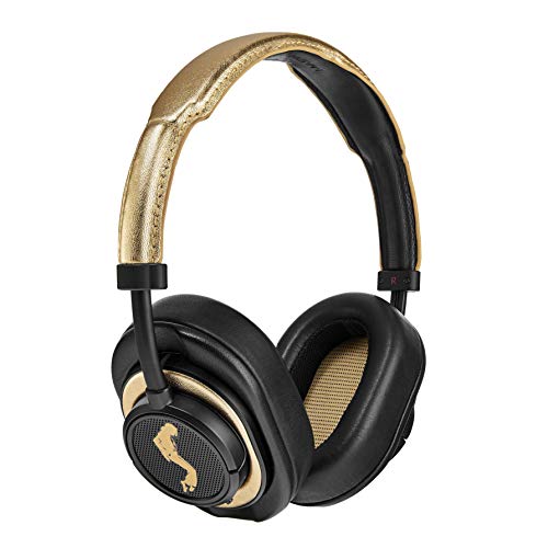 Master & Dynamic MW50B6-MJ+ Bluetooth On + Over-Ear Kopfhörer (Tauschbares Design, 4.1 aptX, Echtleder) Gold von Master & Dynamic