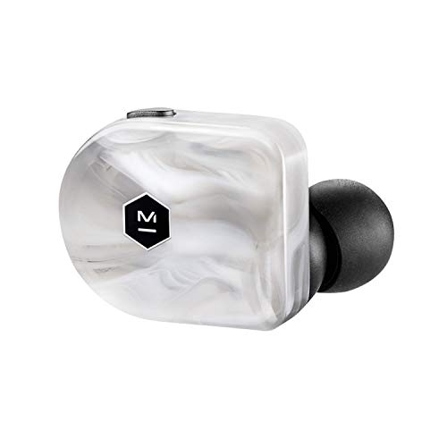 Master & Dynamic True Wireless Kopfhörer (3,5h Akkulaufzeit pro Ladung, Edelmetall-Ladecase, IPX4) White Marble von Master & Dynamic