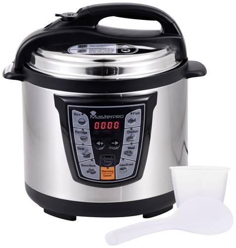 MasterPRO BGMP-9079 Schnellkochtopf Schwarz/Edelstahl MasterPRO BGMP-9079 Schnellkochtopf Schwarz/Edelstahl von MasterPRO