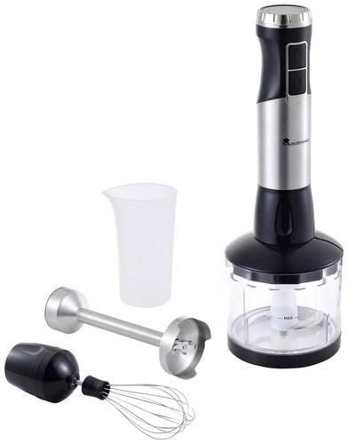 MasterPRO Stabmixer 1000W mit Messbecher, mit Mixbecher Schwarz/Edelstahl, Transparent von MasterPRO