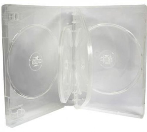 MasterStor (Packung zu 5) Top-Qualität 27 mm Spine transparent Schutzhülle Plastik DVD Hülle, CD Case mit m-Lock Clear CD DVD-Speicher Case von MasterStor