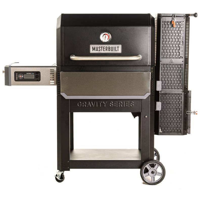 Holzkohlegrill + Smoker Gravity FED 1050 von Masterbuilt