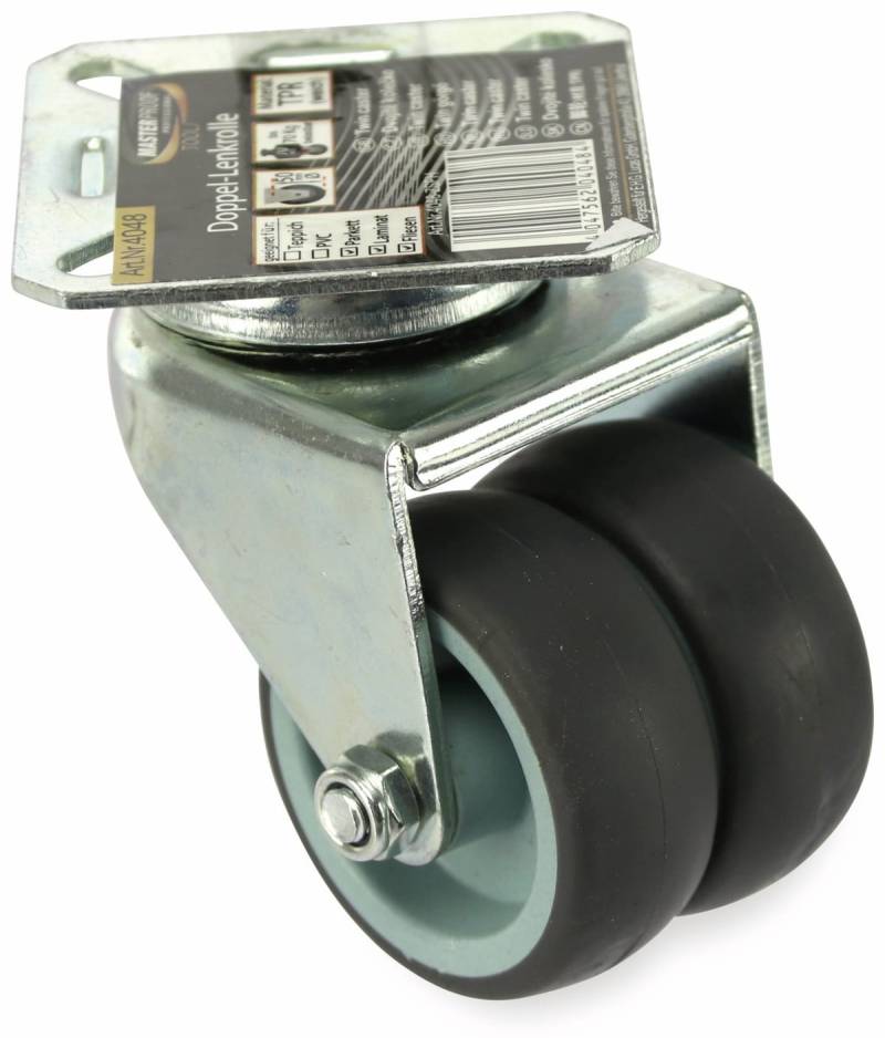 MASTERPROOF Doppellenkrolle Kugelgelagert 4048, Ø 50 mm von Masterproof