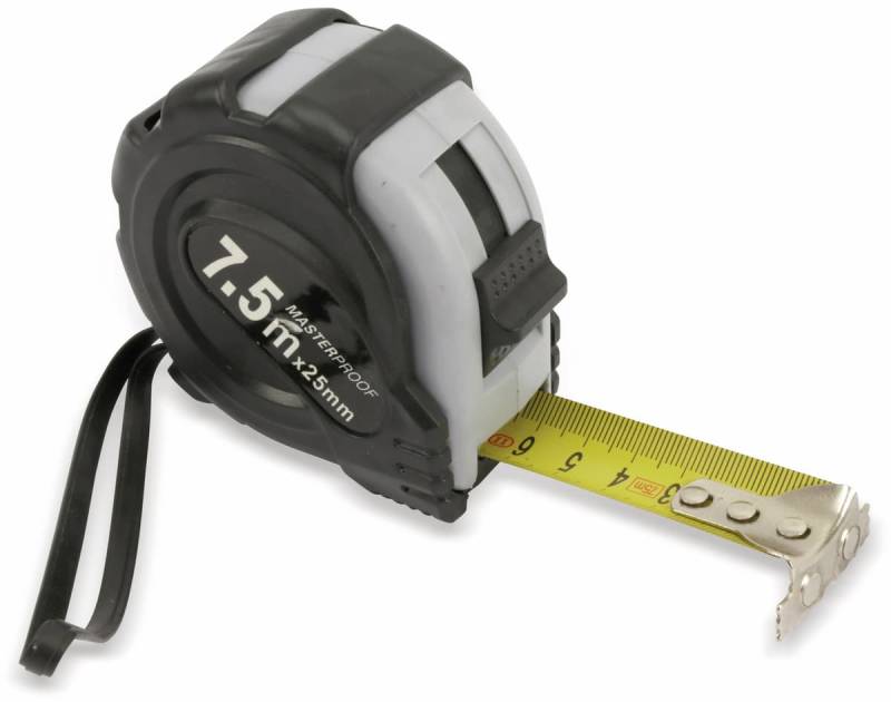 MASTERPROOF Rollenmaßband, 7,5 m von Masterproof