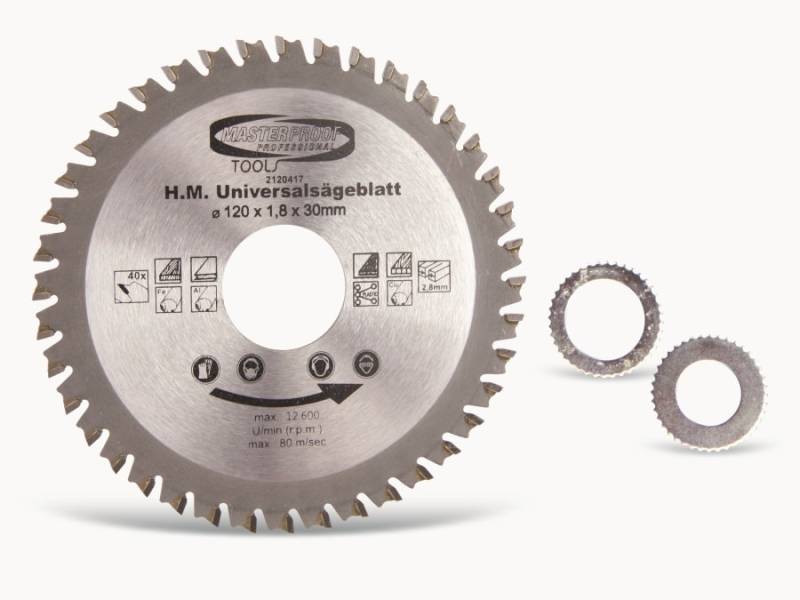MASTERPROOF Universal-Sägeblatt, 160 mm, 40 Zähne von Masterproof
