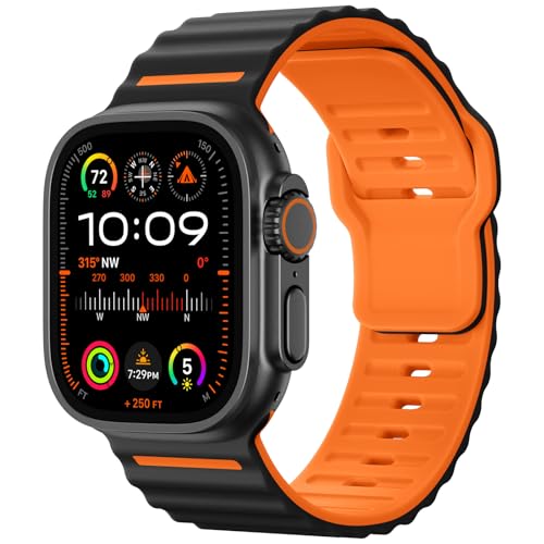 Mastten Sportarmband Kompatibel mit Apple Watch Ultra 2 Armband 49mm 46mm 45mm 44mm 42mm Herren - Weiches Silikon Zweifarbig Ersatzarmband für iWatch Ultra Series 10 9 8 7 SE 6 5 4 3 2 1 Mastten Sportarmband Kompatibel mit Apple Watch Ultra 2 Armband 49mm 46mm 45mm 44mm 42mm Herren - Weiches Silikon Zweifarbig Ersatzarmband für iWatch Ultra Series 10 9 8 7 SE 6 5 4 3 2 1 von Mastten