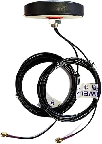 Maswell 4G LTE 2X2 MIMO Puck-Antenne 700–2700 MHz SMA-Stecker 2 dBi für Home-Office-Fahrzeuge Wohnwagen Wohnmobile Wohnmobile Boote, geringer Gewinn, Nicht für Geschwindigkeitswettbewerb von Maswell