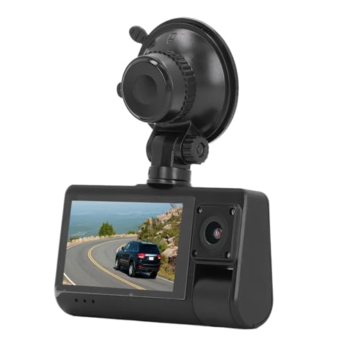 Dash Cam für Auto,Dreifachlinse Rotatable 1080p Full HD -Autokamera 3,0 Zoll IPS Bildschirm 170 ° Weitwinkel Nachtsicht Bewegung Detektion 24H Parkmodus Support Max 64 GB Dash Cam für Auto,Dreifachlinse Rotatable 1080p Full HD -Autokamera 3,0 Zoll IPS Bildschirm 170 ° Weitwinkel Nachtsicht Bewegung Detektion 24H Parkmodus Support Max 64 GB von Masyrt