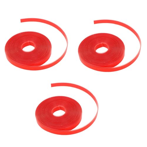 Doppelseitiges Klebeband, 15 Mm X 11 Mm X 1 Mm X 8 M, 3 Rollen, Rotes Liner, Superstarke Selbstklebende Bänder, Transparent, Keine Rückstände Beim Entfernen, Abnehmbare von Masyrt