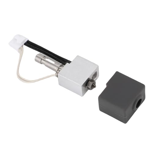 Drucker Extruder Druckkopf Hotend Kit Kobra S1 Combo Extruder Hotend Kit für Kobra S1 Härtung Stahldüse Heißes Ende mit 0,2 Mm 0,4 Mm 0,6 Mm 0,8 Mm Düsen 2 Silikonärmeles von Masyrt