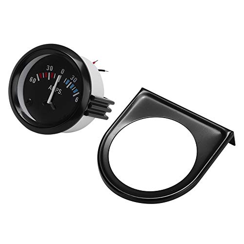 Masyrt Universal 12V 60-0 - 60 AMP Amperemeter-Messgerät, Analoges Messgerät 52 Mm / 2 Zoll für Fahrzeuge von Masyrt