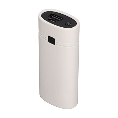 Masyrt Universal DIY Power Bank Box, 2x18650 Akkuladegerät Power Bank Shell, Tragbare USB Power Bank für Smartphone (Weiß) von Masyrt