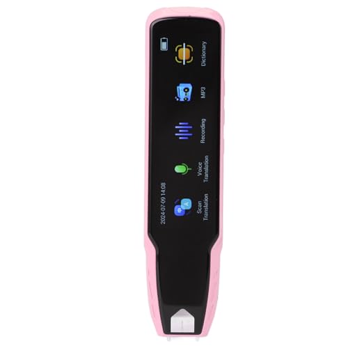 Sprachübersetzer Pen, Smart Language Translator Pen, Echtzeitübersetzung, Online -Wörterbuch und 112 Sprachen Unterstützung für Schüler Reisengeschäft (Rosa) von Masyrt