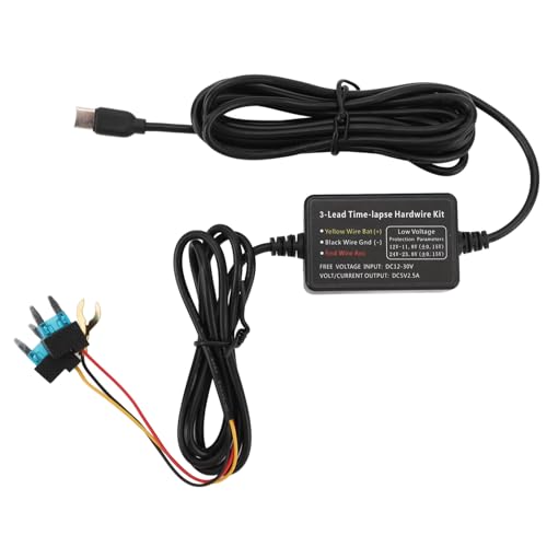 Typ C Dash Cam Hartdraht -Kit,12 V -30 V Bis 5 V Armaturenbrett Kamera Netzkabel Fahrzeug Hartdrahtkit,3.2 M Hartdrähte Kits für das DASHCAM GPS Stromversorgungsradardetektoren Typ C Dash Cam Hartdraht -Kit,12 V -30 V Bis 5 V Armaturenbrett Kamera Netzkabel Fahrzeug Hartdrahtkit,3.2 M Hartdrähte Kits für das DASHCAM GPS Stromversorgungsradardetektoren von Masyrt
