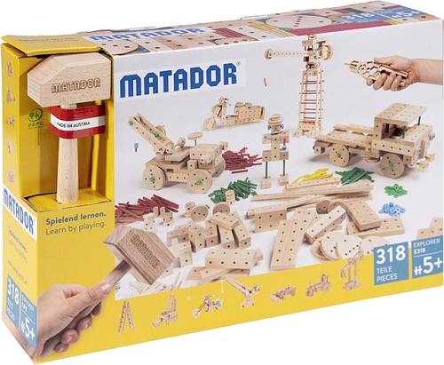 Matador Matador Explorer Baukasten 318 Teile Konstruktions-Set von Matador Schraubwerkzeuge