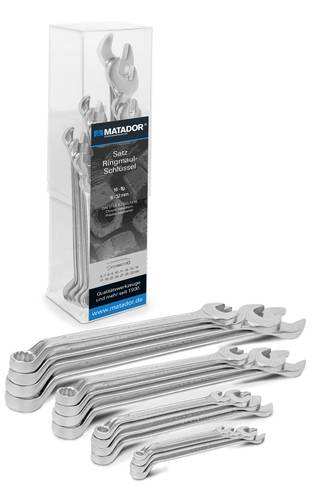 Matador Schraubwerkzeuge 01909160 Ring-Maulschlüssel-Satz 16teilig 6 - 32mm Matador Schraubwerkzeuge 01909160 Ring-Maulschlüssel-Satz 16teilig 6 - 32mm von Matador Schraubwerkzeuge