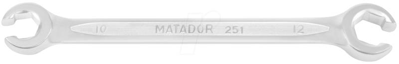 MAT 0251 9050 - Ringschlüsselsatz, offen, SW 8-22, 5-teilig, DIN 3118 von Matador