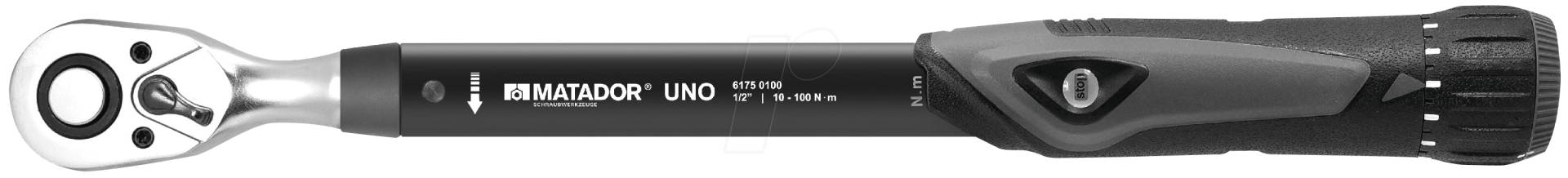 MAT 6175 0100 - Drehmomentschlüssel, 20-100 Nm, 1/2´´, Uno von Matador