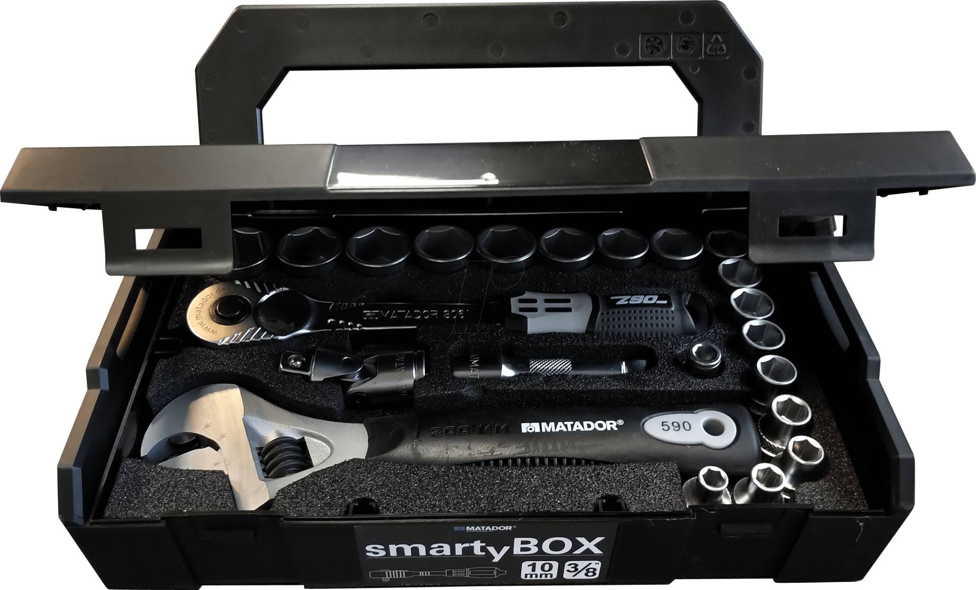 MAT 8145 3115 - Werkzeugsatz smartyBOX S2, Knarre, 25-teilig von Matador
