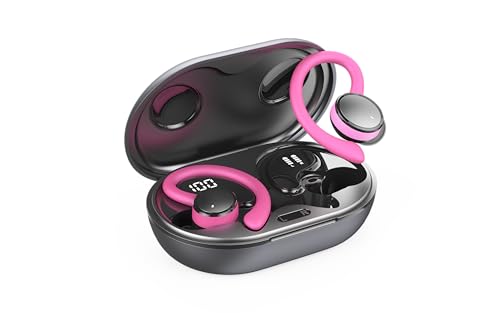 Kabellose Ohrhörer, Bluetooth 5.4 Kopfhörer Sport mit ENC Noise Cancelling Mikrofon, Rose von Matast