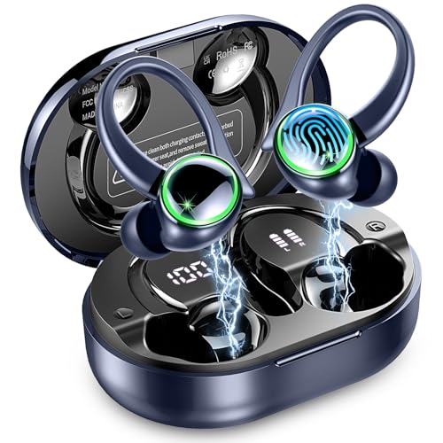 Matast Bluetooth Kopfhörer, Bluetooth 5.4 Sport Kopfhörer mit HiFi Stereo, 50 Stunden Wireless In Ear Kopfhörer Geräuschunterdrückung ENC und 4 HD Mics, Kabellose Kopfhörer mit USB-C, IP7 Wasserdicht Matast Bluetooth Kopfhörer, Bluetooth 5.4 Sport Kopfhörer mit HiFi Stereo, 50 Stunden Wireless In Ear Kopfhörer Geräuschunterdrückung ENC und 4 HD Mics, Kabellose Kopfhörer mit USB-C, IP7 Wasserdicht von Matast