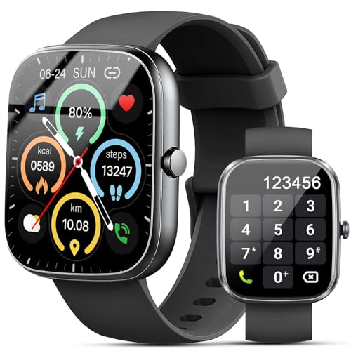 Smartwatch für Herren Damen, 4,9 cm Smartwatches Anrufe annehmen/tätigen, Fitnessuhr mit Herzfrequenz/Schlafmonitor, 100+ Sport Activity Tracker Schrittzähler, IP68 Wasserdicht Fitness Tracker für Smartwatch für Herren Damen, 4,9 cm Smartwatches Anrufe annehmen/tätigen, Fitnessuhr mit Herzfrequenz/Schlafmonitor, 100+ Sport Activity Tracker Schrittzähler, IP68 Wasserdicht Fitness Tracker für von Matast