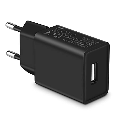 MatauMahi 5V1A USB Ladegerät (Schwarz), 5W USB Netzteil, USB Stecker, Adapter für Handys, Tablets, Powerbanks, Bluetooth-Kopfhörer, Smartbands und Andere Geräte mit USB-Schnittstelle von MatauMahi