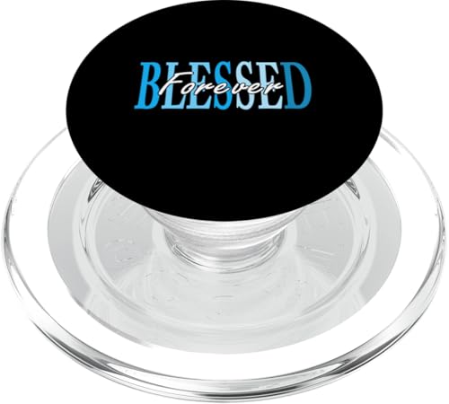 Blau Forever Blessed Blue PopSockets PopGrip für MagSafe von Match Blue Color Graphic Tee