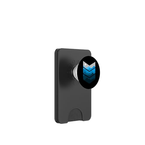 Blau Mountain-View Blau PopSockets PopWallet für MagSafe von Match Blue Color Graphic Tee
