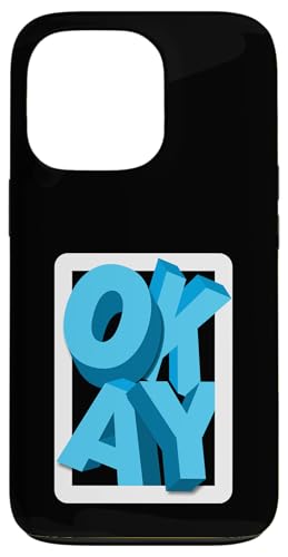 Blaue OKAY blaue Grafik Hülle für iPhone 13 Pro Blaue OKAY blaue Grafik Hülle für iPhone 13 Pro von Match Blue Color Graphic Tee