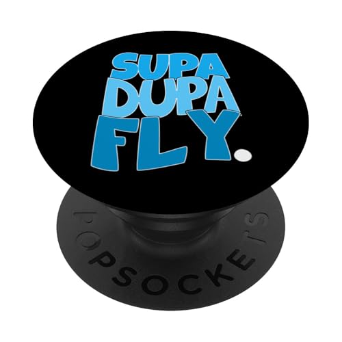 Blaue SupaDupaFly blaue Farbgrafik PopSockets Klebender PopGrip Blaue SupaDupaFly blaue Farbgrafik PopSockets Klebender PopGrip von Match Blue Color Graphic Tee