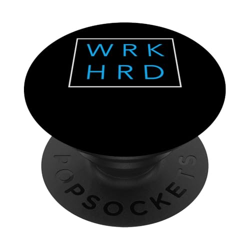 Blaue WRKHRD blaue Grafik PopSockets Klebender PopGrip Blaue WRKHRD blaue Grafik PopSockets Klebender PopGrip von Match Blue Color Graphic Tee