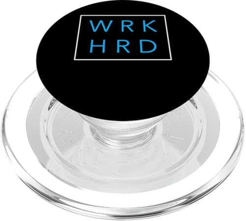 Blaue WRKHRD blaue Grafik PopSockets PopGrip für MagSafe von Match Blue Color Graphic Tee