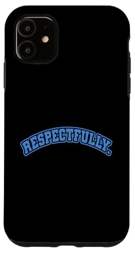 Blaue respektvoll blaue Grafik Hülle für iPhone 11 Blaue respektvoll blaue Grafik Hülle für iPhone 11 von Match Blue Color Graphic Tee