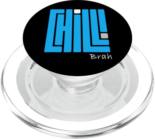 Blauer Chill! Brah Blue Grafik PopSockets PopGrip für MagSafe von Match Blue Color Graphic Tee