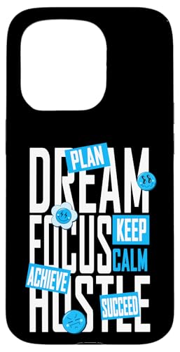 Blue Dream, Focus, Hustle Blue Graphic Hülle für iPhone 15 Pro Blue Dream, Focus, Hustle Blue Graphic Hülle für iPhone 15 Pro von Match Blue Color Graphic Tee