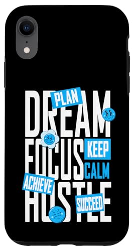 Blue Dream, Focus, Hustle Blue Graphic Hülle für iPhone XR Blue Dream, Focus, Hustle Blue Graphic Hülle für iPhone XR von Match Blue Color Graphic Tee