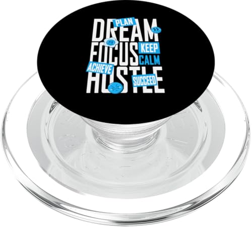 Blue Dream, Focus, Hustle Blue Graphic PopSockets PopGrip für MagSafe Blue Dream, Focus, Hustle Blue Graphic PopSockets PopGrip für MagSafe von Match Blue Color Graphic Tee